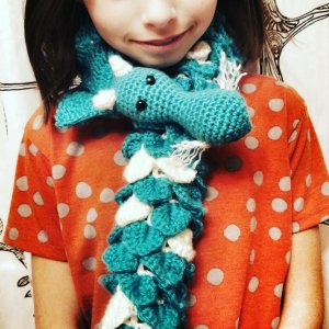 crochet dragon scarf pattern