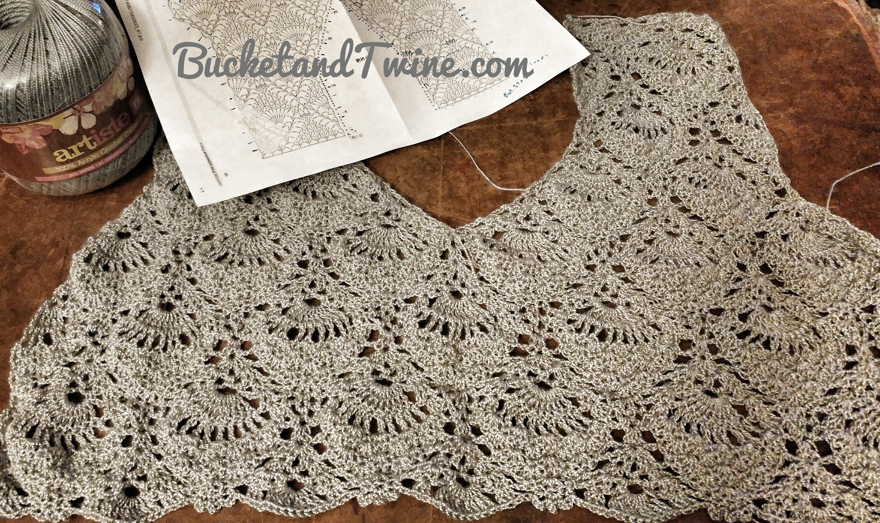 crochet charts pineapple top